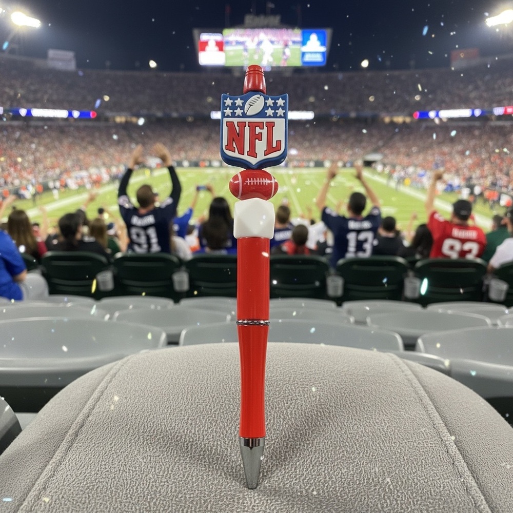 Football Red and White Pen